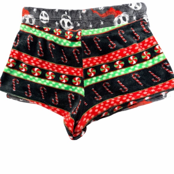 Women’s Fleece Lounge Shorts Bundle M & L Disney Jack + Christmas - Picture 6 of 8